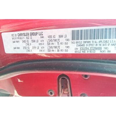 2012 Dodge 2500 Series Pickup Axle Assy, Front (4WD) - ~427735385