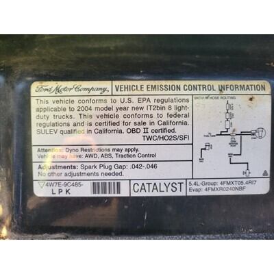 2004 Ford F-150 Series Pickup Axle Assembly, Rear