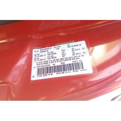 2001 Dodge 1500 Series Pickup Axle Assy, Front (4WD) - ~397104696