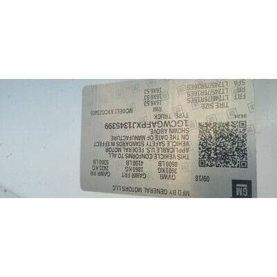 2018 Chevrolet Express 2500 Axle Assembly, Rear - ~424274182