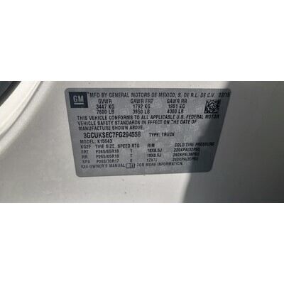 2014 Chevrolet Silverado 1500 Axle Assembly, Rear - ~425045802