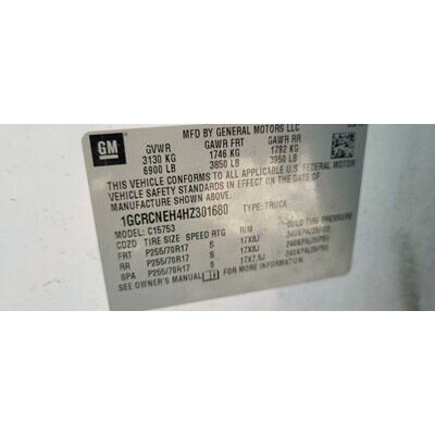 2014 Chevrolet Silverado 1500 Axle Assembly, Rear - ~425682149