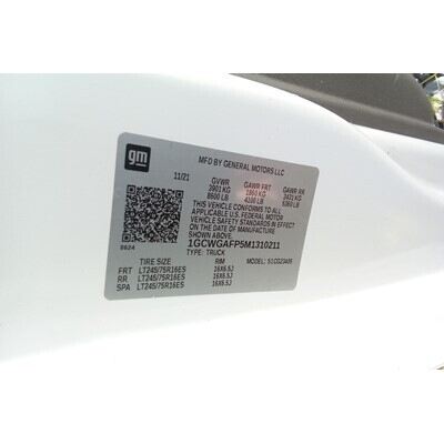 2018 Chevrolet Express 2500 Axle Assembly, Rear - ~433637666