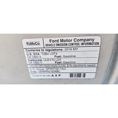 2015 Ford F-150 Series Pickup Axle Assembly, Rear - ~412236489