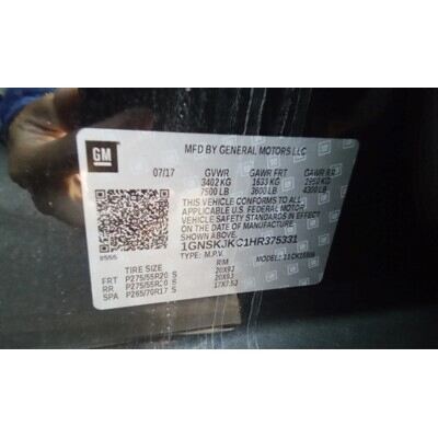 2015 Chevrolet Suburban 1500 Series Axle Assembly, Rear - ~404706883