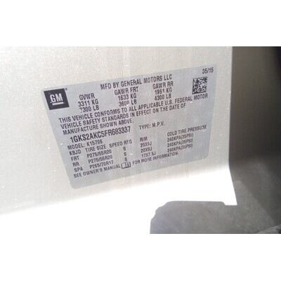 2015 Chevrolet Suburban 1500 Series Axle Assembly, Rear - ~417102303