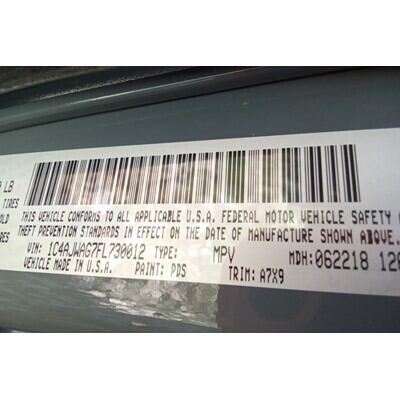 2007 Jeep Wrangler Axle Assy, Front (4WD) - ~400962003