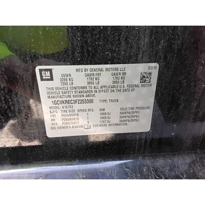 2014 Chevrolet Silverado 1500 Axle Assembly, Rear - ~422222991