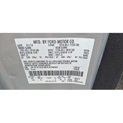 2012 Ford F-150 Series Pickup Axle Assembly, Rear - ~428380199