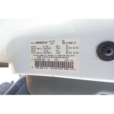 2007 Dodge 1500 Series Pickup Axle Assy, Front (4WD) - ~432532540