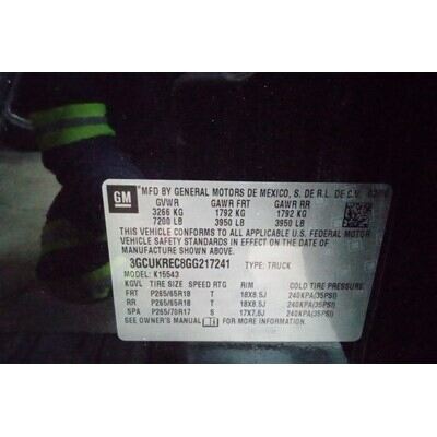 2014 Chevrolet Silverado 1500  Axle Assembly, Rear - ~418986502