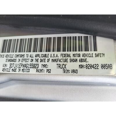 2009 Dodge 1500 Series Pickup Axle Assembly, Rear - ~397236519