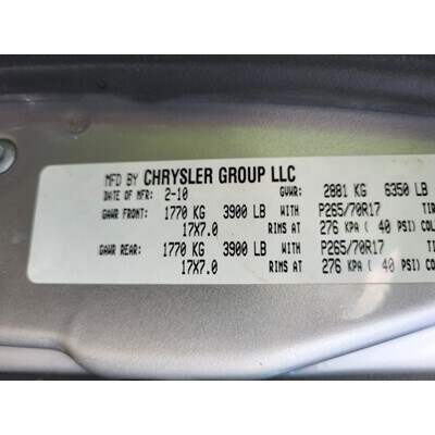 2009 Dodge 1500 Series Pickup Axle Assembly, Rear - ~397236519