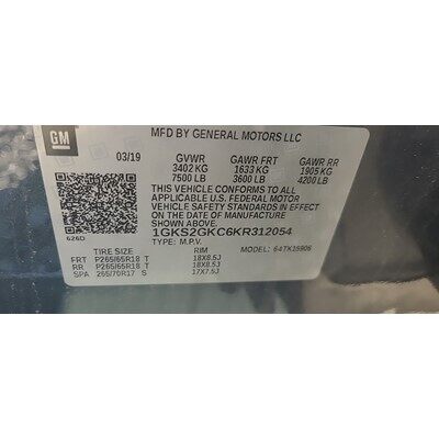 2015 Chevrolet Suburban 1500 Series Axle Assembly, Rear