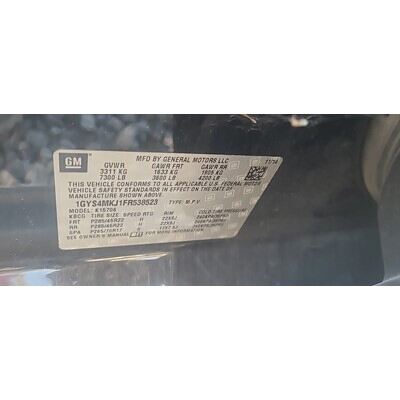 2015 Cadillac Escalade Axle Assembly, Rear