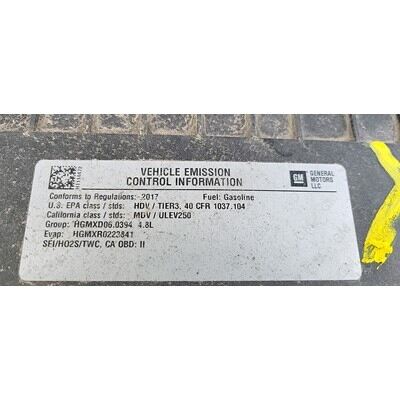 2017 Chevrolet Express 2500 Axle Assembly, Rear - ~431635276