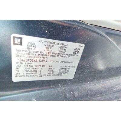 2010 Chevrolet Express 2500 Axle Assembly, Rear - ~436092866