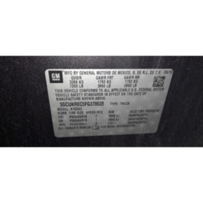 2014 Chevrolet Silverado 1500  Axle Assembly, Rear - ~409889672