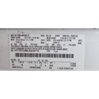 2015 Ford Transit 150 Axle Assembly, Rear - ~418986289