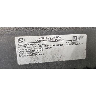 2018 Chevrolet Express 2500 Axle Assembly, Rear - ~425243307