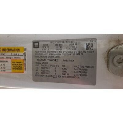 2014 Chevrolet Silverado 1500  Axle Assembly, Rear - ~425544181