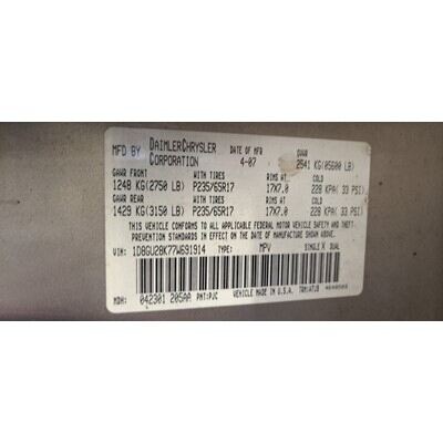 2007 Dodge Nitro Axle Assembly, Rear - ~427947402