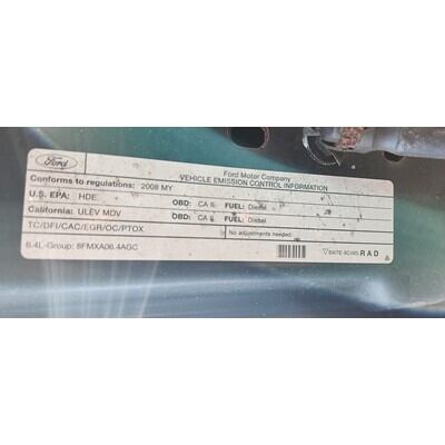 2008 Ford F-250 Super Duty Pickup Axle Assy, Front (4WD) - ~437361491