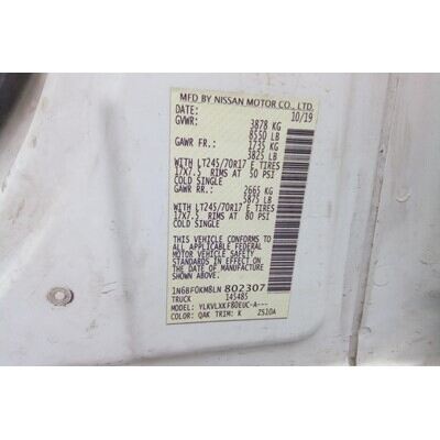 2012 Nissan NV1500 Axle Assembly, Rear - ~419728057