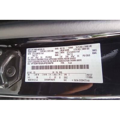 2018 Ford F-150 Series Pickup Axle Assembly, Rear - ~423433059