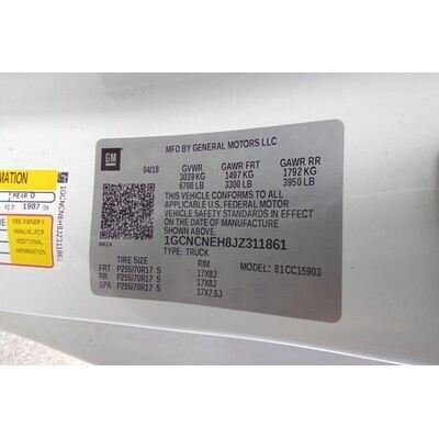 2014 Chevrolet Silverado 1500  Axle Assembly, Rear - ~426756445