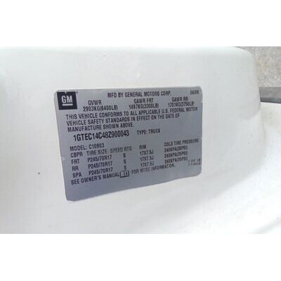 2007 Chevrolet Silverado 1500  Axle Assembly, Rear - ~433032919