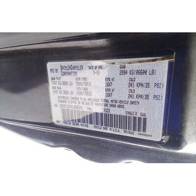 1999 Dodge 1500 Series Pickup Axle Assy, Front (4WD) - ~436725922