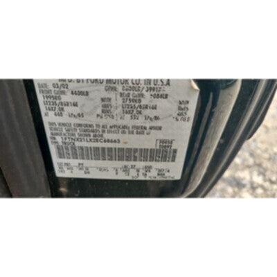 2002 Ford F-250 Super Duty Pickup Axle Assy, Front (4WD) - ~434962193