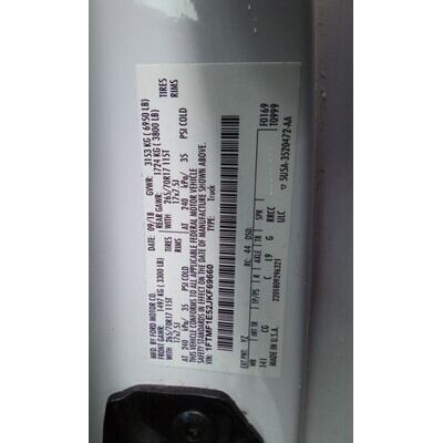 2018 Ford F-150 Series Pickup Axle Assembly, Rear - ~407566923