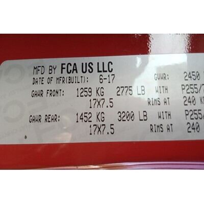 2016 Jeep Wrangler Axle Assy, Front (4WD) - ~432235378