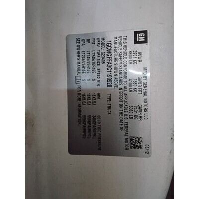 2010 Chevrolet Express 2500 Axle Assembly, Rear - ~410007646