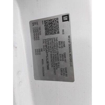 2018 Chevrolet Express 2500 Axle Assembly, Rear - ~416681772