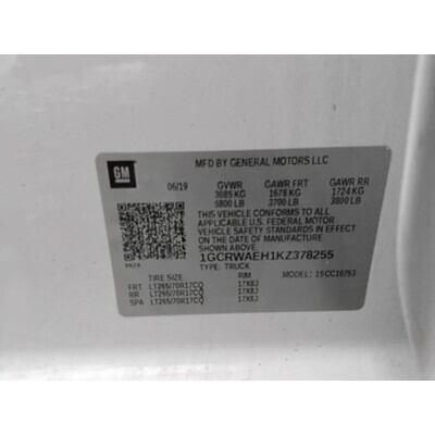 2019 Chevrolet Silverado 1500  Axle Assembly, Rear - ~416415068