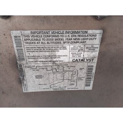 2002 Dodge 1500 Series Pickup Axle Assembly, Rear - ~426215127