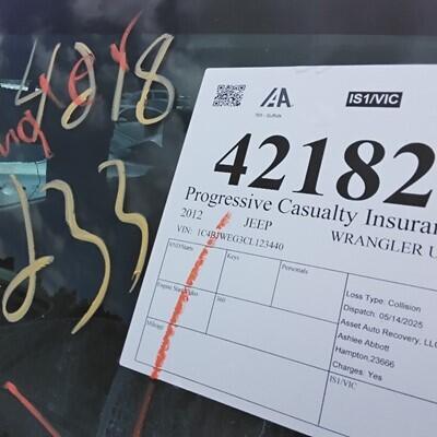 2008 Jeep Wrangler Axle Assy, Front (4WD) - ~428958051